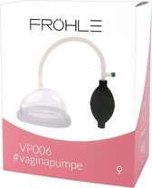 Fröhle – Vagina Zuiger met Bal Pomp voor Realistische Zuig Simulatie en Intiem Genot – 12 cm – Transparant