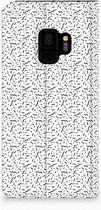 Book case Geschikt voor Samsung S9 Stripes Dots
