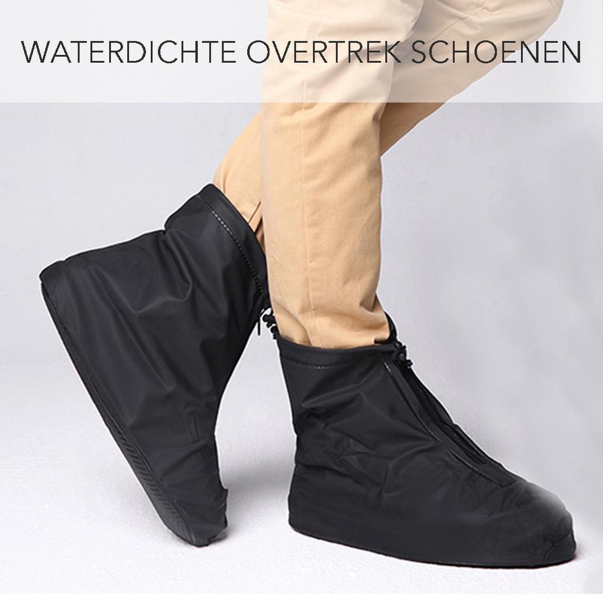 Unisex Regen Overtrek Schoen- Zwart - Maat 41-42 | bol.com