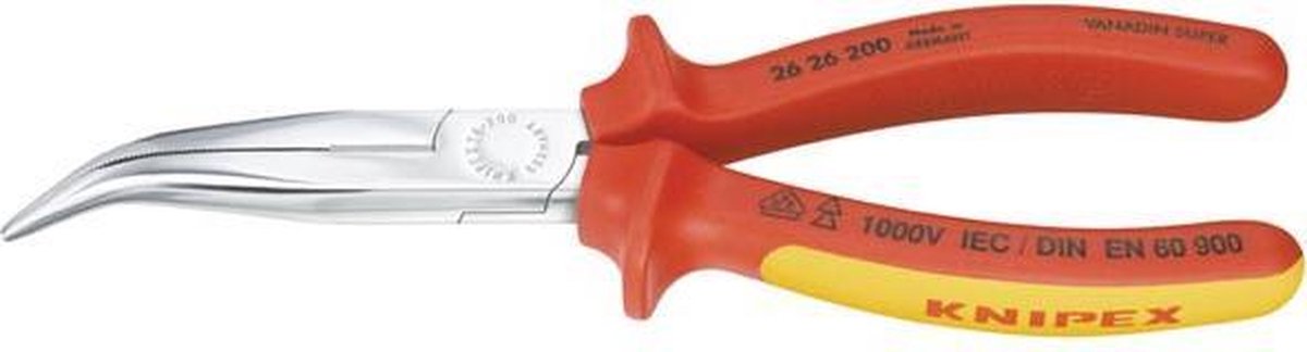 Knipex 26 26 200 SB Platte rondbektang 200 mm