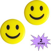 Fako Bijoux® - Amortisseur de tennis - Emoji - Smile - 2 pièces