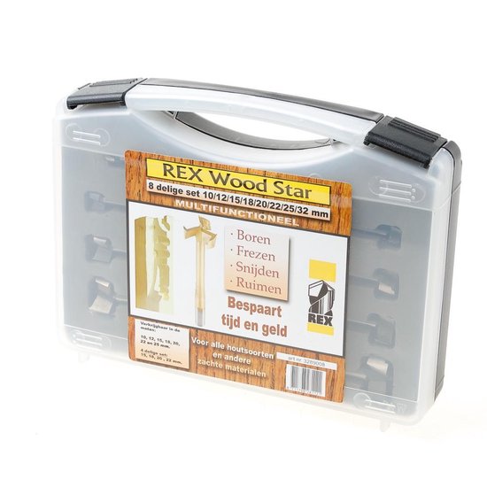 Makita Houtborenset 8-delig - - Voor 23.59u, morgen in huis
