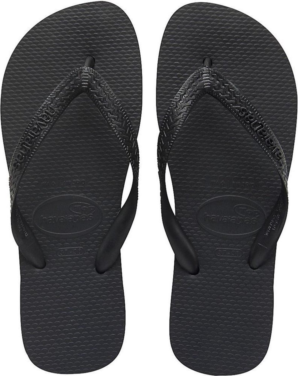 Havaianas Top Unisex Slippers - Black - Maat 41/42