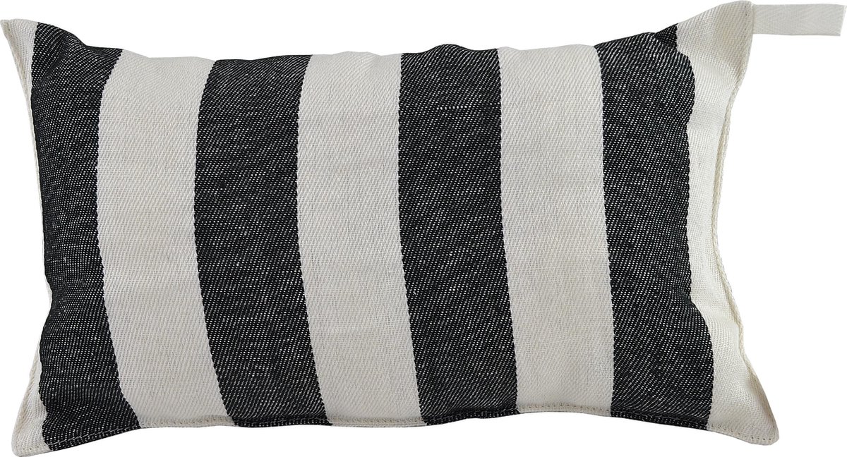 Saunia - Saunakussen - strepen, beige/zwart