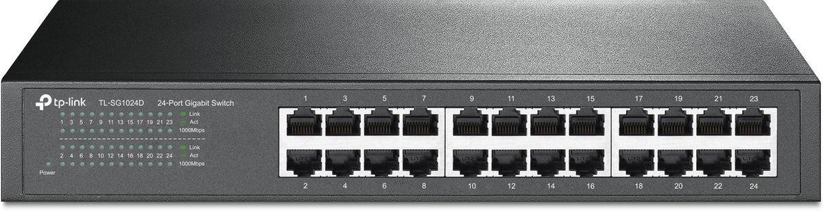 Switch L2, non géré, 8 ports Gigabit RJ45, boîtier en acier de bureau