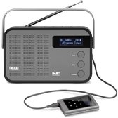 Nikkei NDB40BK Draagbare DAB+ Radio - Wekkerradio - Draadloos - Met Bluetooth - USB - Micro SD - AUX-IN en Aansluiting voor Koptelefoon