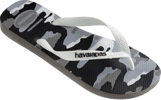 Havaianas Top Camu Heren Slippers - Steel Grey/White - 45/46 | bol.com