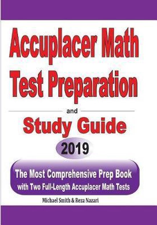 Accuplacer Math Test Preparation and study guide - cover