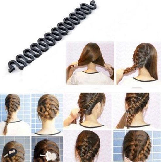 Vlecht hulpstuk - vlechten tool haarclip simpel Frans vlechten