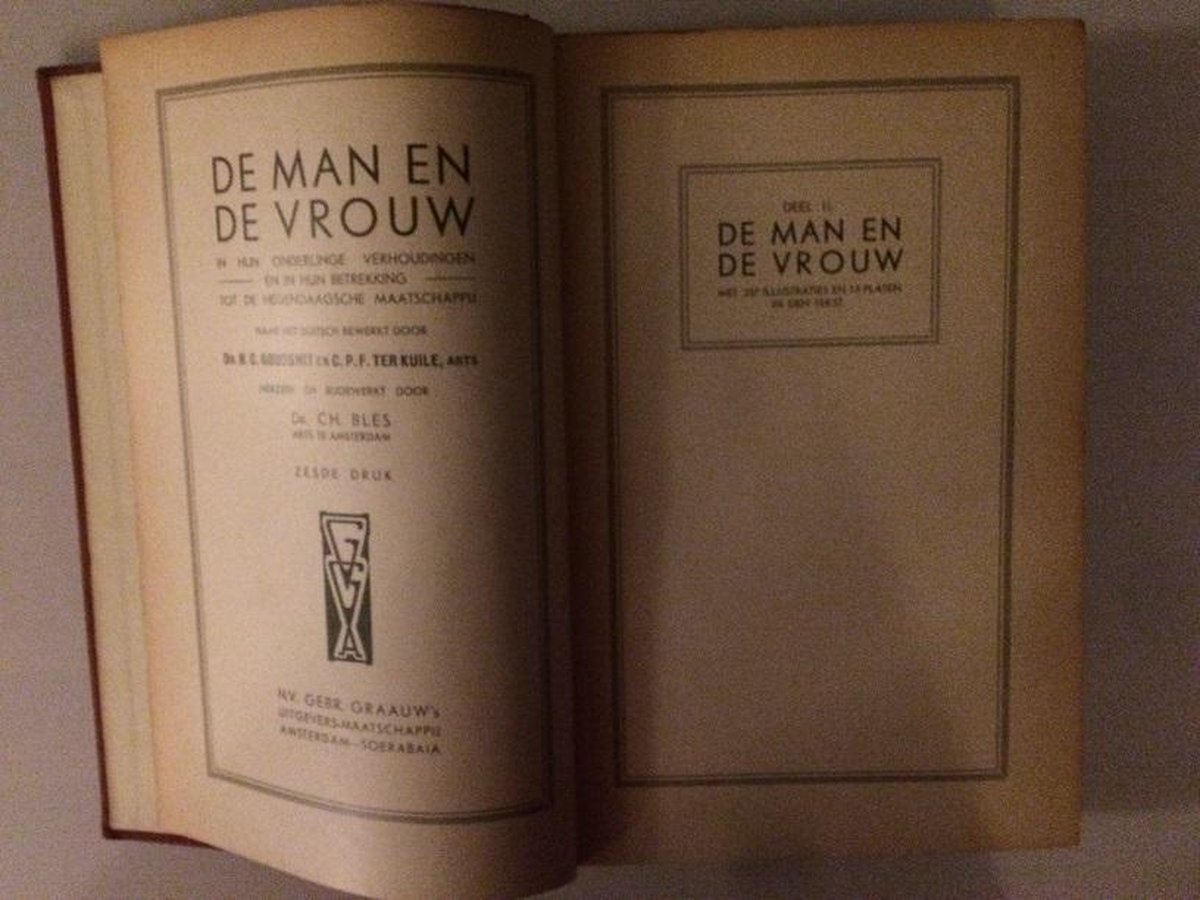 Deel II. De man en de vrouw, Dr. B.C. Goudsmit, C.P.F. ter Kuile, arts