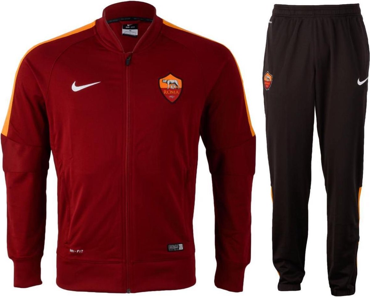 Nike As Roma Warm-Up - Trainingspak - Mannen - Maat M - Rood/Zwart | bol.com