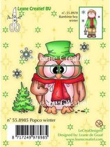 Leane Creatief - stempel Owl Popco winter 55.8985