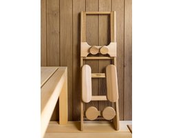 HaLu Sauna rugsteun met hoofdsteun (Red Cedar)