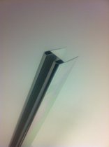 Xellanz glasprofiel tbv muurprofiel glasdikte 1 cm. lengte 200 cm. - Chroom