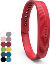 REBL Siliconen bandje - Fitbit Flex 2 - Rood