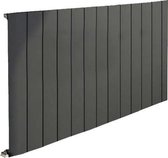 Design radiator horizontaal aluminium mat antraciet 60x123cm 1443 watt -  Eastbrook Peretti