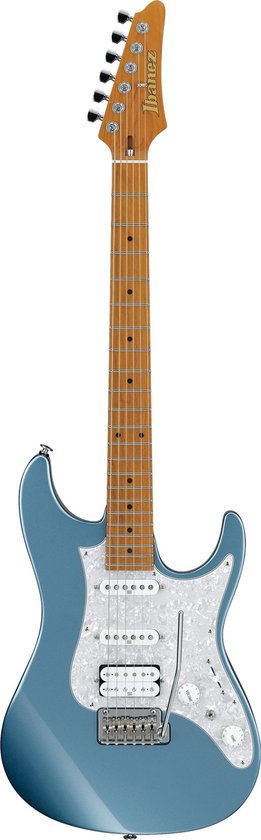 Elektrische gitaar Ibanez Prestige AZ2204-ICM Ice Blue Metallic met koffer