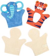Stoffen handpoppen  (6 stuks per verpakking)