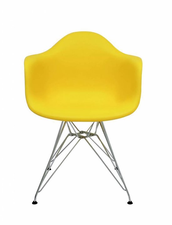 DAR Eames Design Stoel Geel - Pastel Geel | bol.com