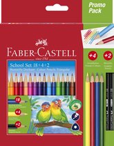 Faber-Castell kleurpotloden - promotieset school 18+4+2 - FC-201597