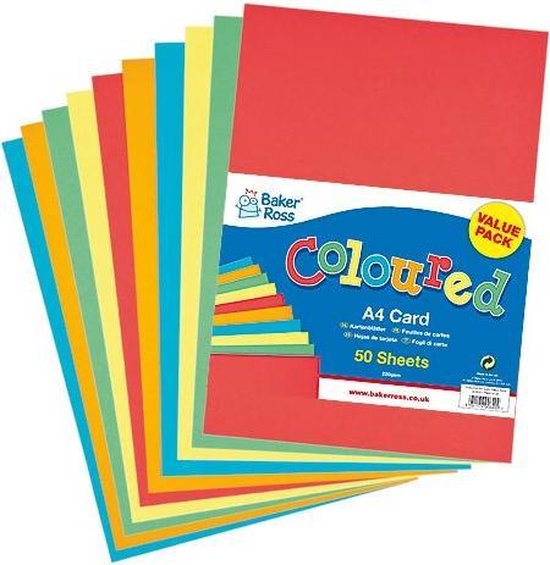 Voordeelpakket gekleurd A4-karton - knutselspullen voor kinderen en  volwassenen om te... | bol.com