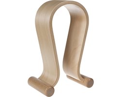 Houten Koptelefoonhouder Maclean MC-815O Hoofdtelefoonstandaard eiken