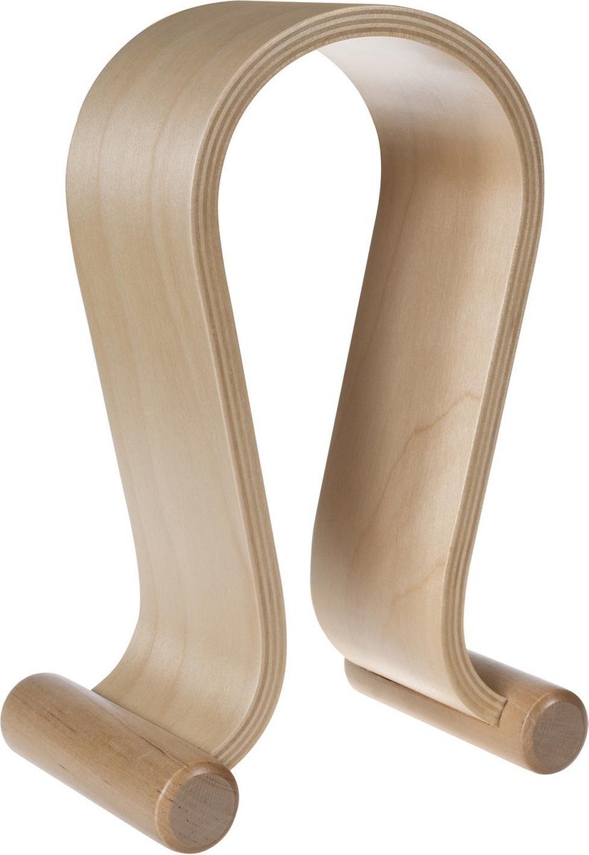 Houten Koptelefoonhouder Maclean MC-815O Hoofdtelefoonstandaard eiken