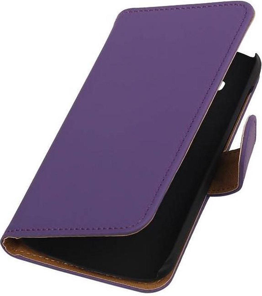 Bookstyle Wallet Case Hoesje Geschikt voor Huawei Ascend Y540 Paars