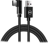 Mcdodo Nylon USB-C Kabel - 90° Hoek Connector - Perfect voor Mobiel Gamen - 1 Meter - Geschikt voor Smartphone