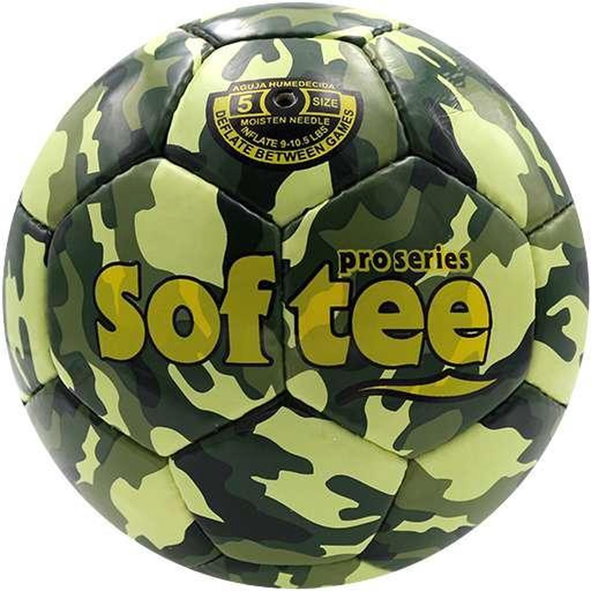 Voetbal | Softee | Camouflage  Voetbal| Legerprint| mt 5 | Voetbal met legerprint | Recreatieve Voetbal