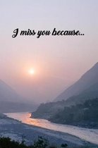 I miss you because...
