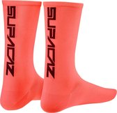 Supacaz Socks SUPASOX STRAIGHT UP SL Coral/Black Size 43-47