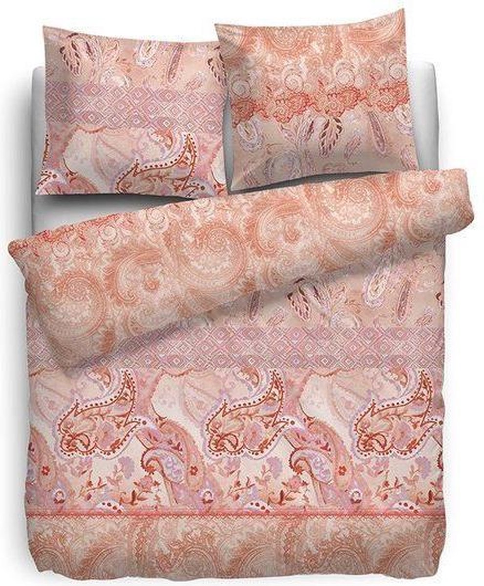 Heckettlane HNL Pure Cotton Luna Dekbedovertrek - Lits-jumeaux - 240x200/220 cm - Terra