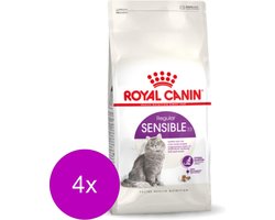 4x Royal Canin Kattenvoer Droog Sensible 4 kg