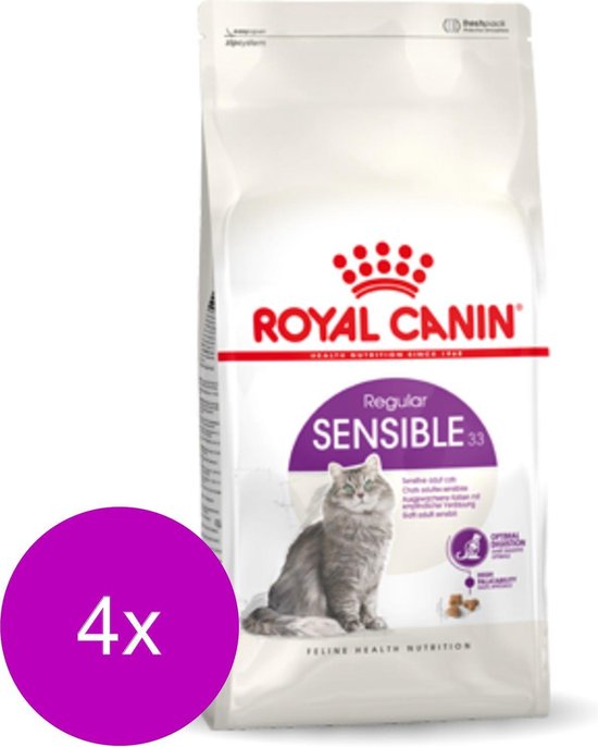 Royal Canin Fhn Sensible 33 - Kattenvoer - 4 x 4 kg | bol.com