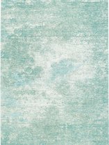 Vintage Tapijt Flow - Grunge Aquamarine - 280x380 Turquoise Vloerkleed