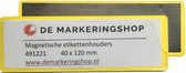 Magnetische Etikethouder 40x120mm per 100 stuks