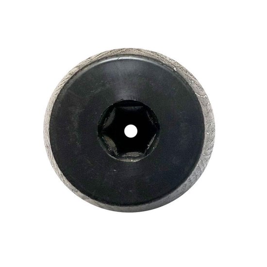 FLE - Meubelpoot zwart conisch 7,5 bij 7,5 cm en hoogte 6,5 cm van kunststof