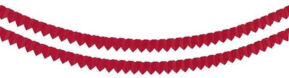 Slinger mini harten rood (2 x 2,5 meter) - Valentijnsdag versiering - Valentijnsdag cadeau - valentijnsdag
