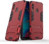 Armor Kickstand Back Cover - Samsung Galaxy A20e Hoesje - Rood