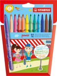 STABILO power 12 Viltstiften - Etui