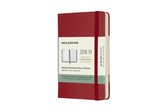 Moleskine agenda 2018-2019 - 18 maanden - Rood - Pocket - Hard cover