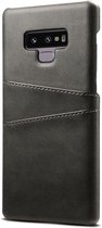 Luxe Cardslot Card Case voor Samsung Galaxy Note 9 | Hoesje | Hoogwaardige PU Leren Back Cover | Wallet | Pasjeshouder | Zwart