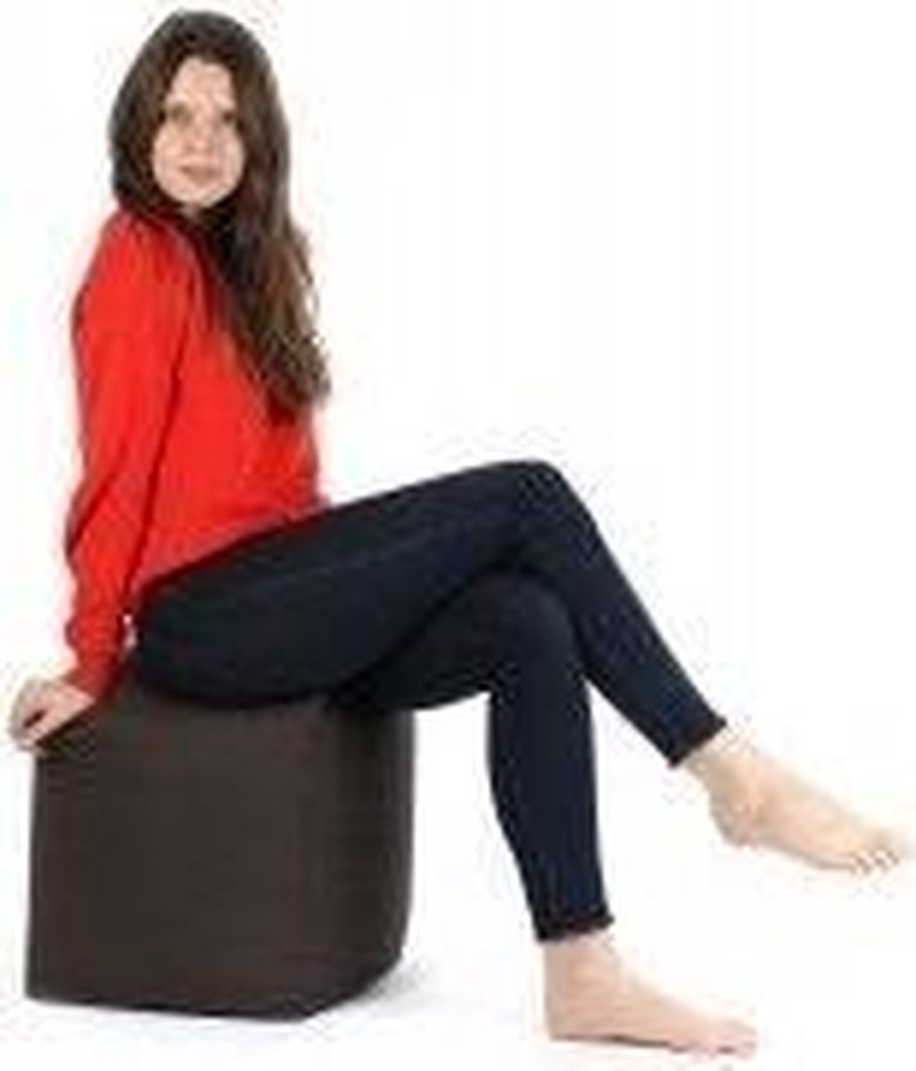 Poef zitzak Cube's Leatherlook Grey Sit On It ....and Joy !!