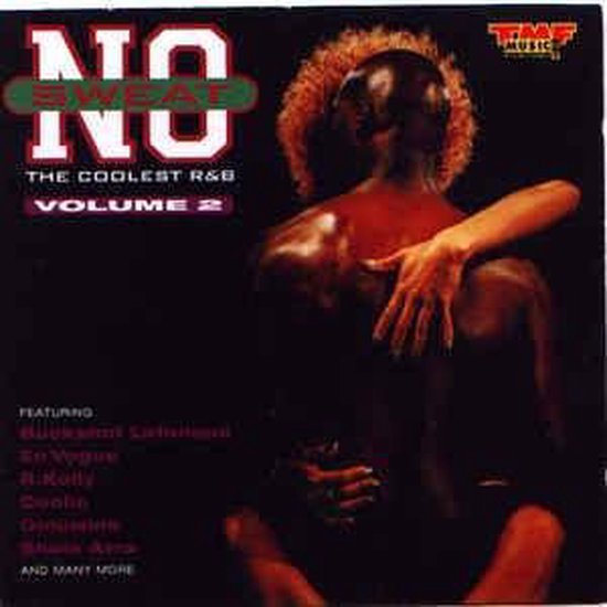 Albumcover met 'No Sweat The Coolest R&B Volume 2' en een koppel.