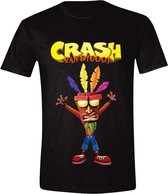 Crash Bandicoot - Aku Aku Mannen T-Shirt - Zwart - S