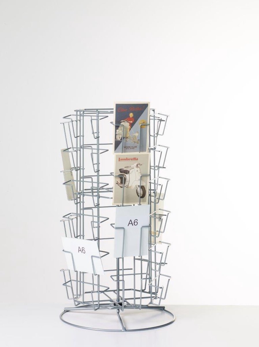 Postkaartenmolen 30 vakken voor A6 kaarten 10.5 x 15cm