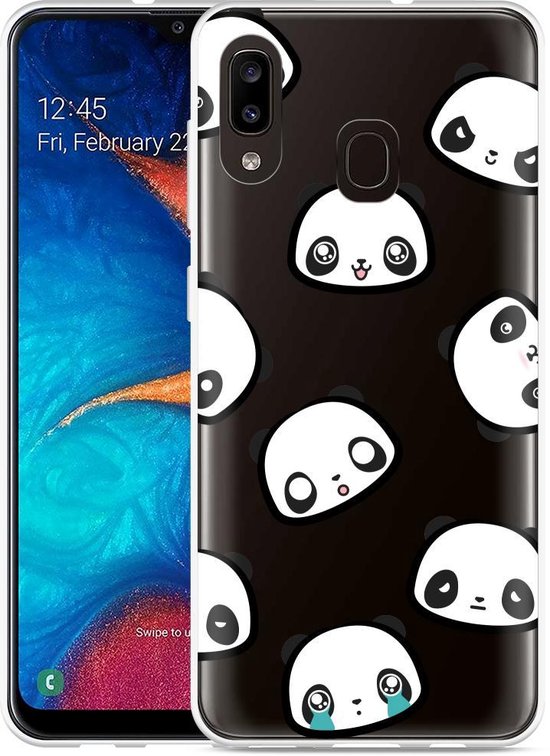 Hangen Boek woensdag Galaxy A20 Hoesje Panda Emotions | bol.com