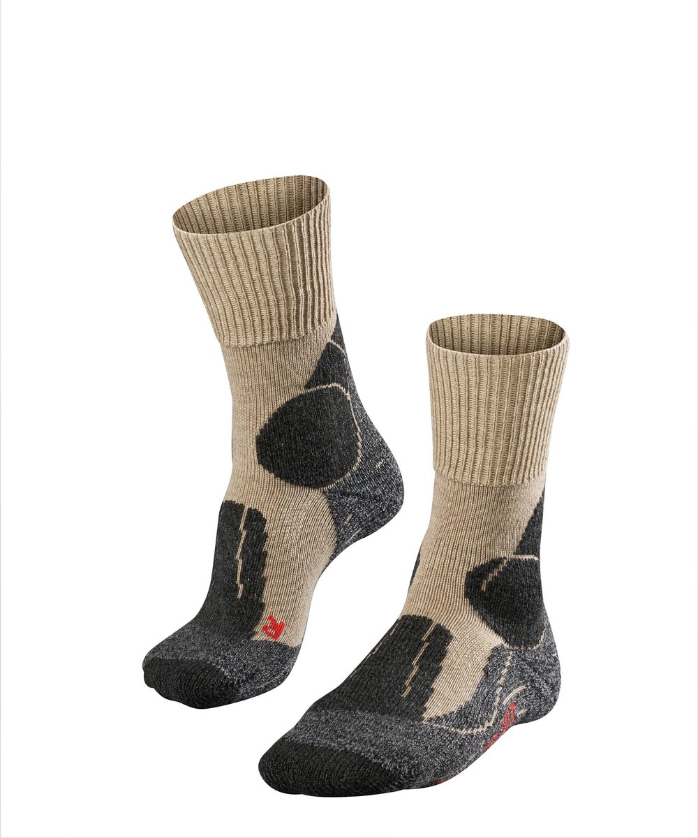FALKE TK1 Adventure Wandelen anti blaren anti zweet merino wol sportsokken heren Beige