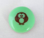 Jewels Delight Magneet Uiltje Whiteboard Memoboard Glas Fusing Glaskunst